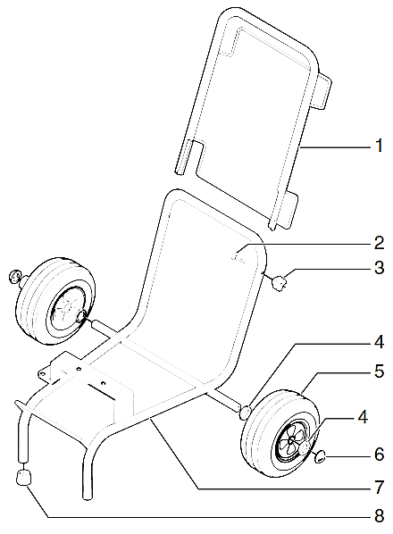 EP2300se Low Boy Cart Assembly Parts